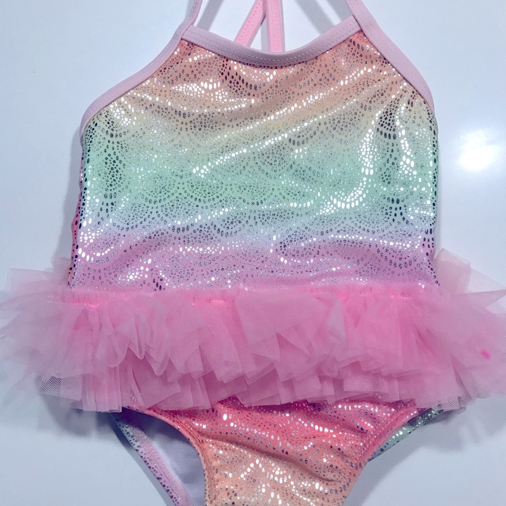 NWOT Wonder nation Baby girl 6-9 months tutu swimsuit